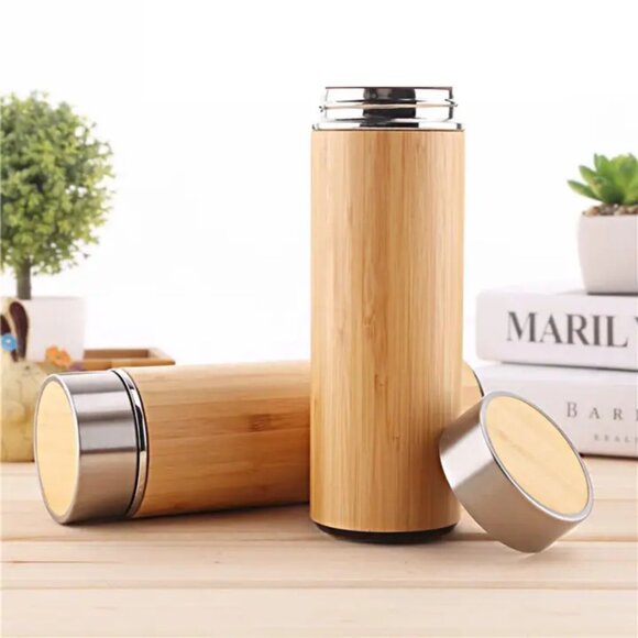 Bamboo Travel Mug with Tea Infuser - Picture 1 of 4